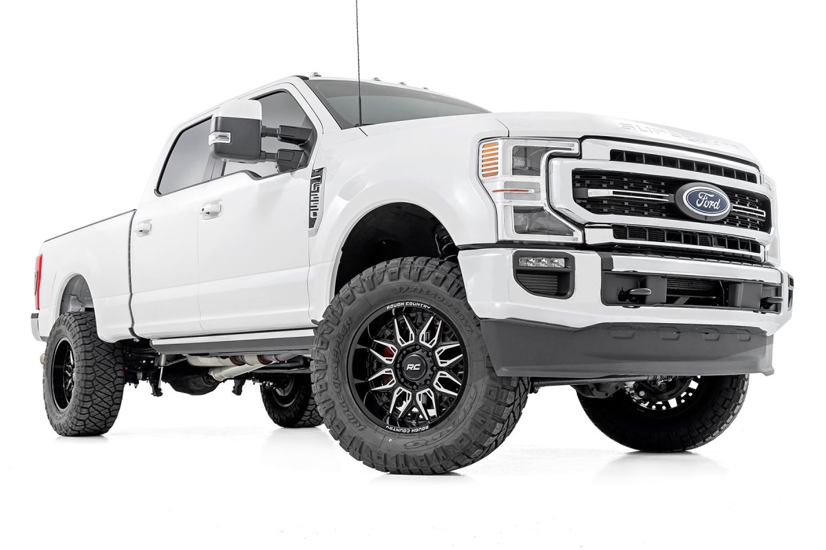 Ford F-150 One-Piece Wheel - Rough Country - 86 Series - Gloss Black w/Milled Accents - '04-'23